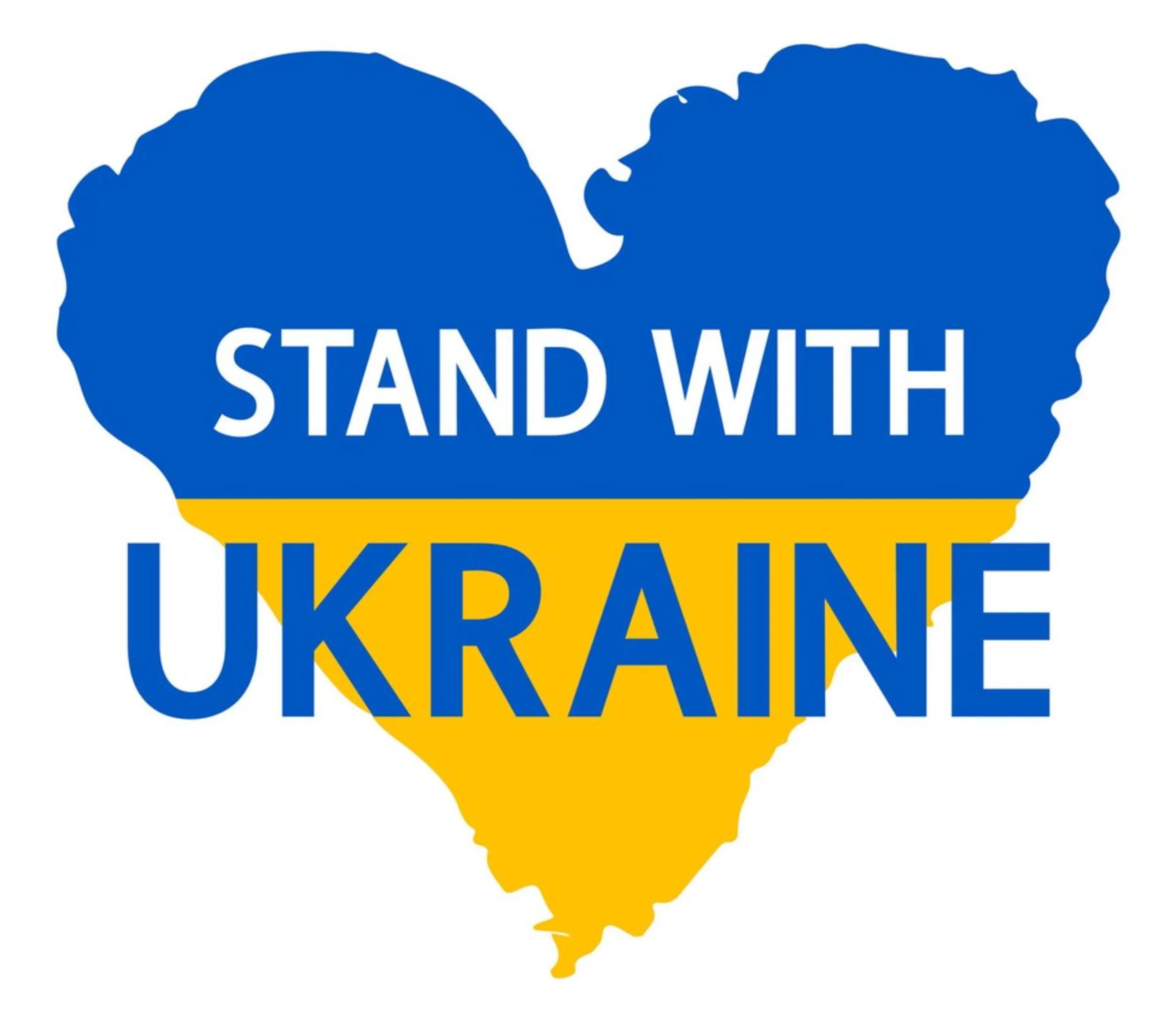 Stand with Ukraine Herz