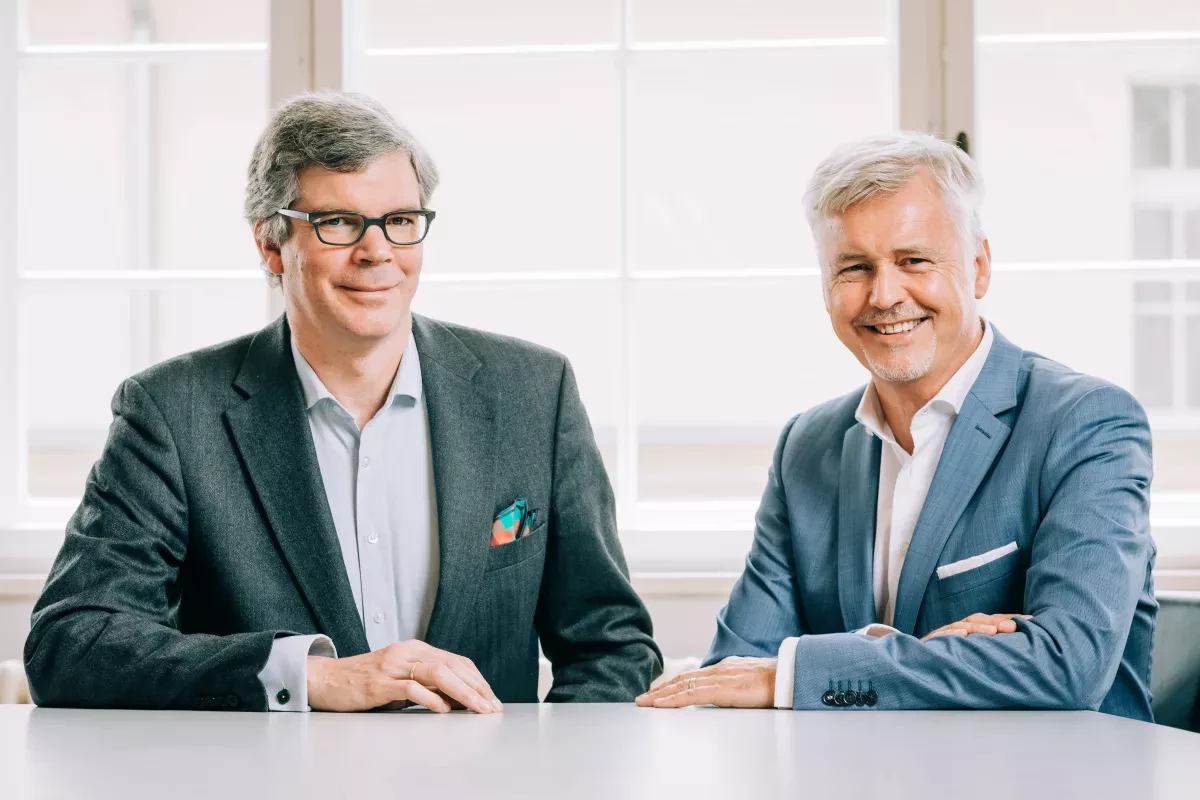 Dr. Tilo Gerlach und Guido Evers, Geschäftsführer der GVL Dr. Tilo Gerlach und Guido Evers, Geschäftsführer der GVL
